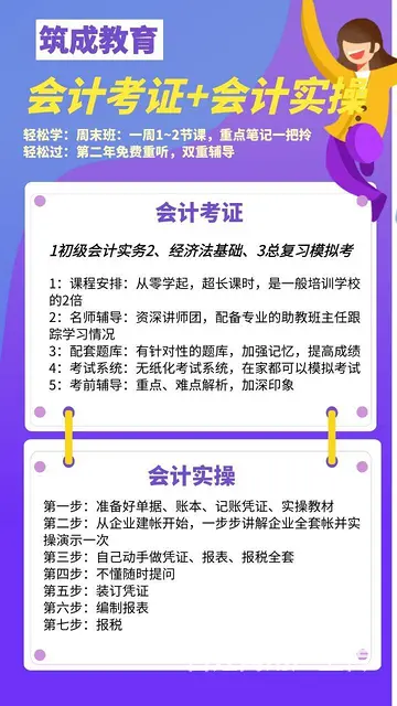 【筑成培训】平面设计、基础办公、学历提升、会计培训 - 图片 6