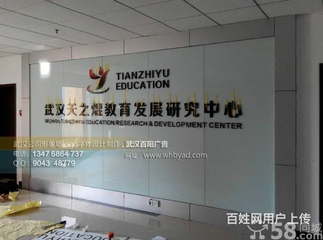 武汉光谷制作做水晶字亚克力logo墙 - 图片 6
