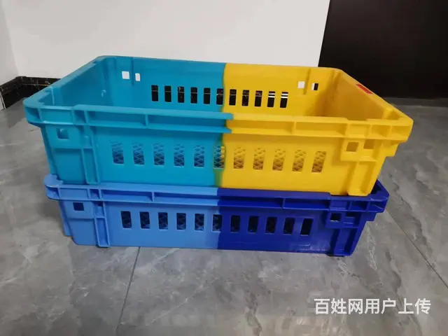 沈阳二手塑料筐错位筐双色颠倒筐周转箱 - 图片 1