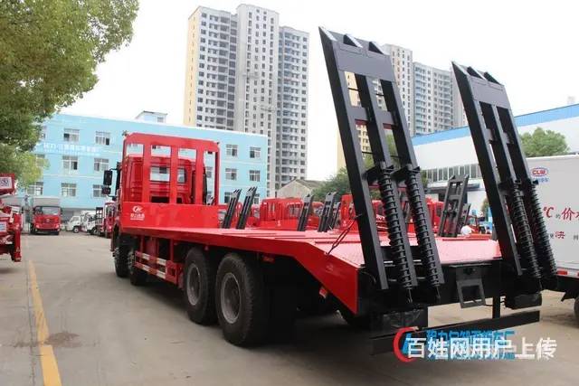 拉45吨及以上平板车 平板拖车 载重能力强 - 图片 3