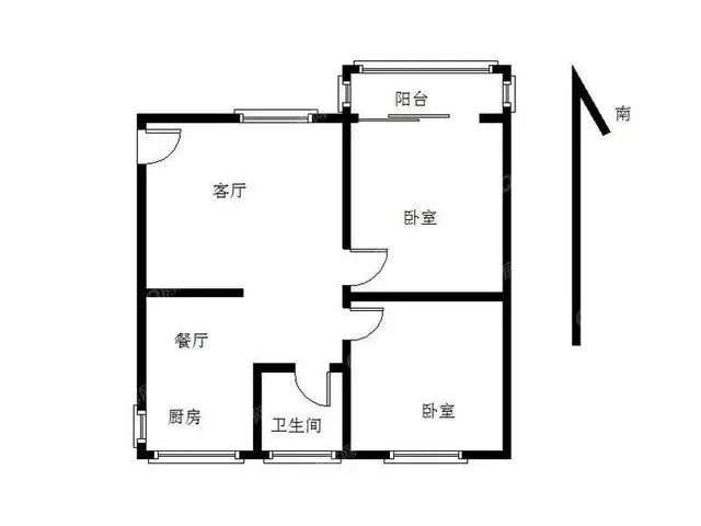 唐家乐园 普通住宅2厅 精装修近港湾一号 - 图片 7
