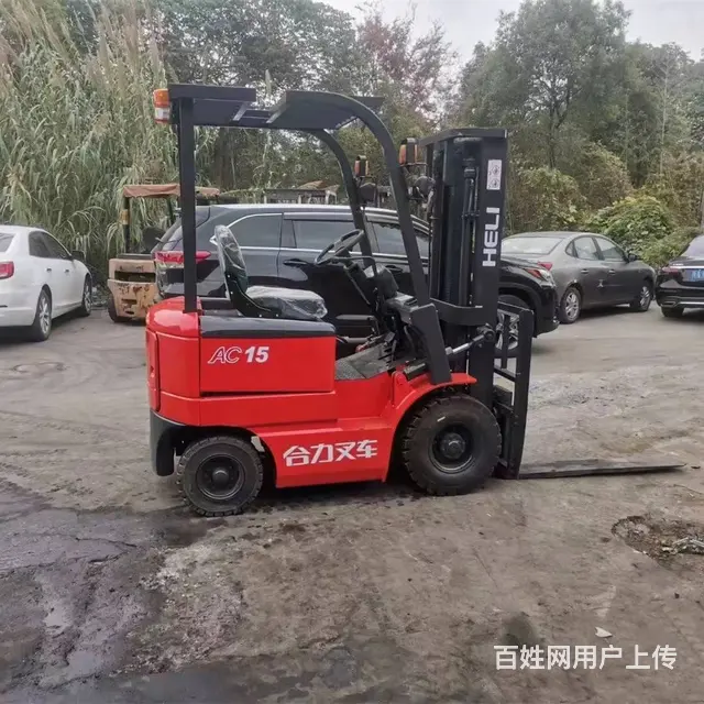 转让二手合力杭州3.5吨高门架侧移前倾翻夹抱电动叉 - 图片 5