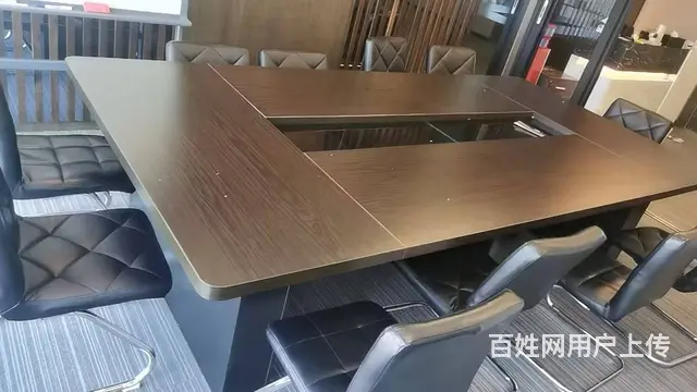 低价出售实木老板桌，经理桌办公桌椅会议桌铁皮柜 - 图片 11