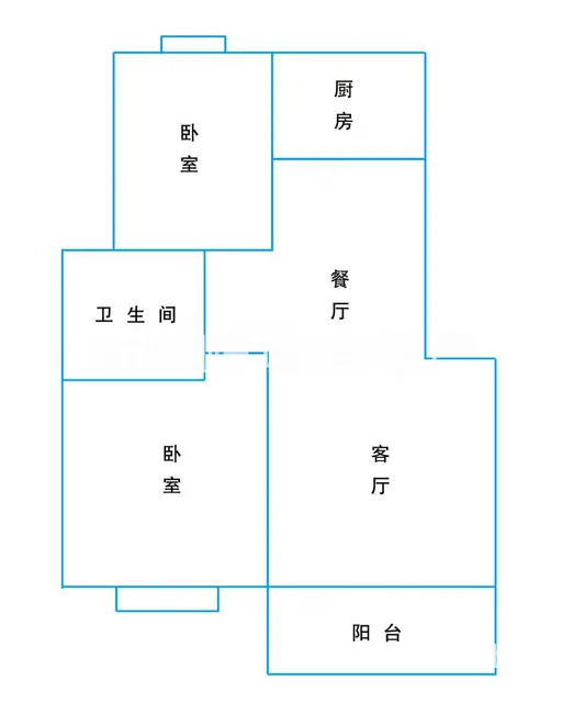 急租区政府旁 低层精装两室 家具家电齐全 带暖气 包物业费！ - 图片 8
