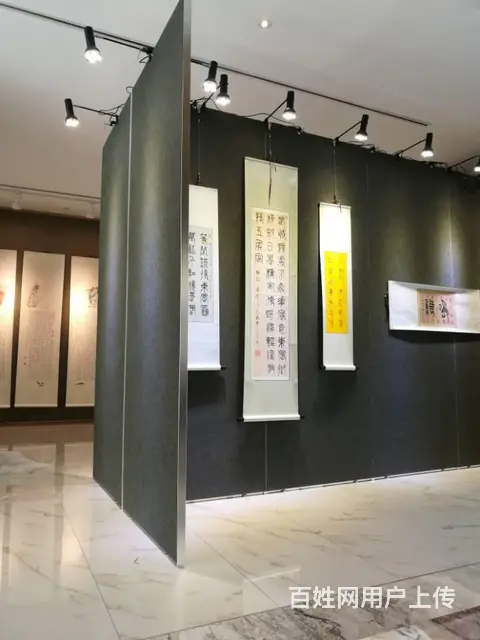 昆明棉麻布艺术无缝展板定制 - 图片