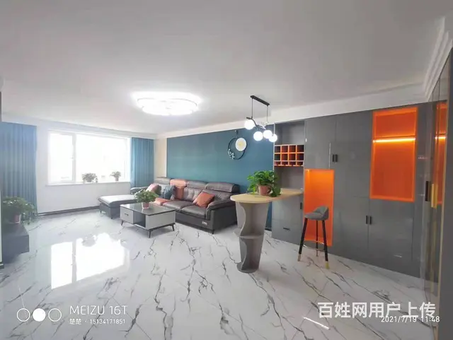 白楼早市龙江南里凌波家园5楼106平南北通精装地暖带家具可贷 - 图片 4