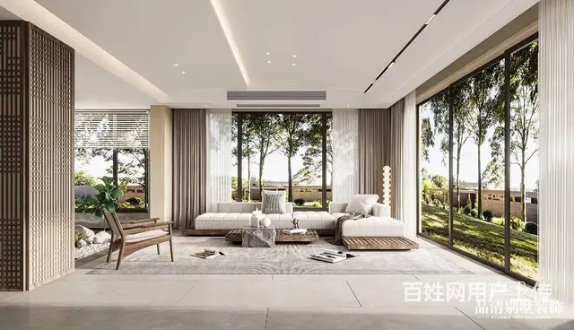 常州别墅装修：600㎡现代雅居，自然质朴的理想生活 - 图片 3