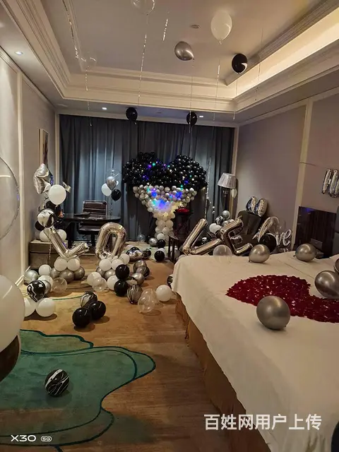 揭阳生日惊喜布置 求婚布置房间 民宿气球布置 - 图片 3