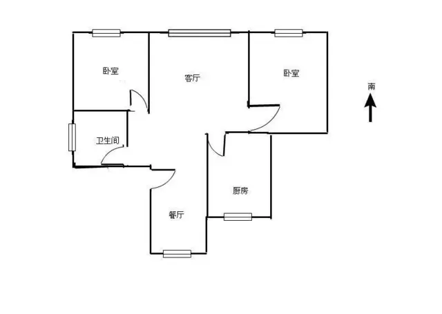 安居园南区 2室2厅76.86m?普通装修 - 图片 6