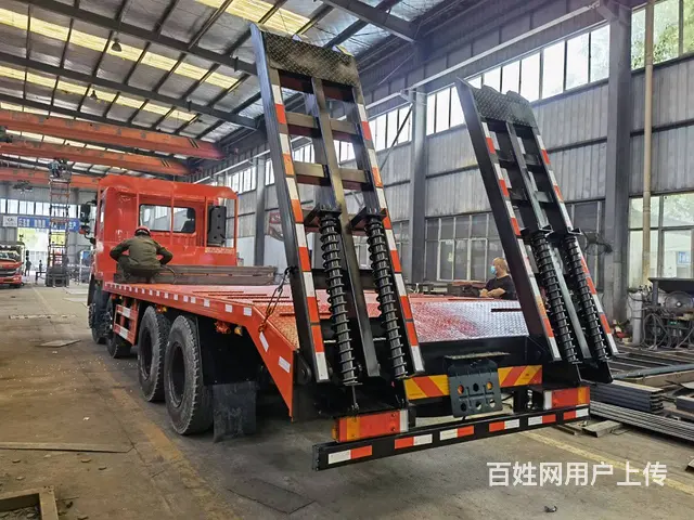 东风前四后八平板车价格 专拖重型挖机钻井机拖板车 - 图片 11