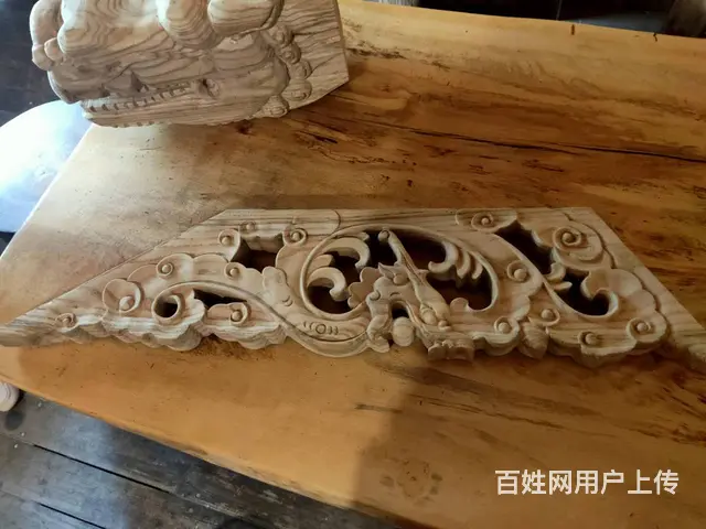 四川自贡中式实木雀替实木角花中式龙头 - 图片 9