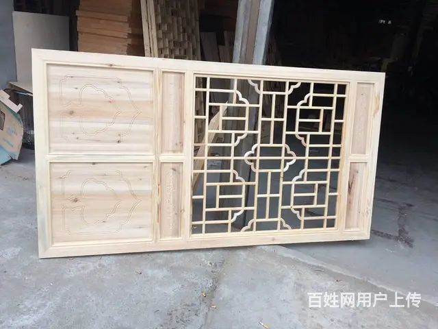 四川成都实木门窗花格木窗实木雕花窗 - 图片 8