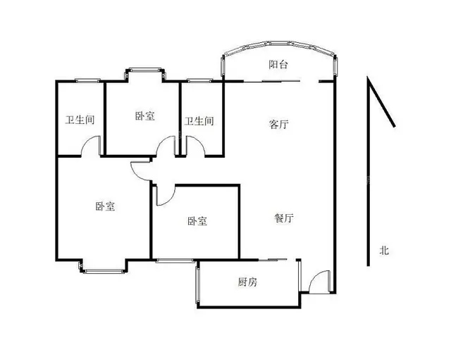 城市风景 3室2厅95m?整租 - 图片 10