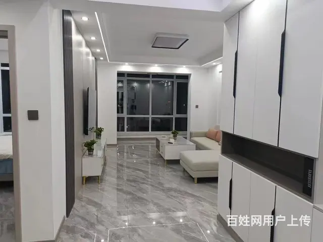 金域澜庭二期，电梯17楼，98平两室通厅，家具家电齐全， - 图片 2