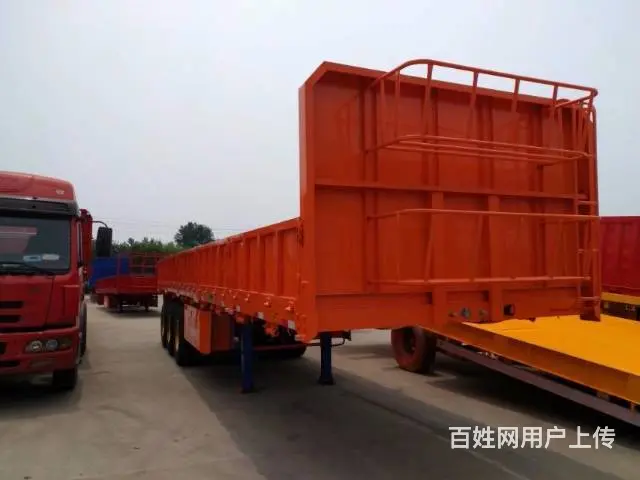 ​订做 13米侧翻挂车 ! 8-9米平板后翻 挂车 - 图片 11