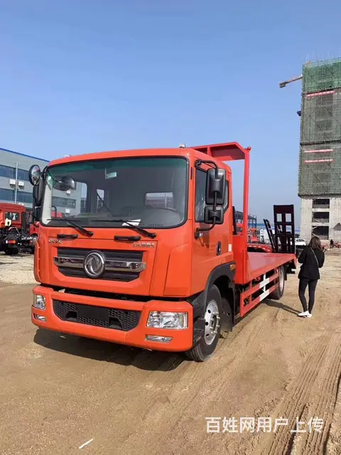 东风D9拖车拉15吨挖机平板车135挖机拖车可分期 - 图片 1