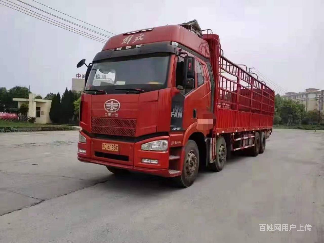 二手解放j6p 高栏9米6载货车 国5 350马力