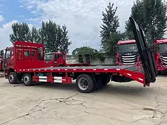 国六解放J6小三轴拖板车 挖机平板车 超低价
