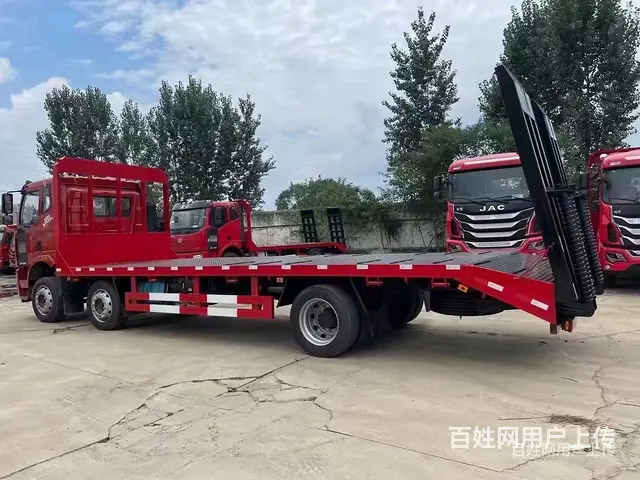解放板长7.4米挖机平板运输车 高速不超载 - 图片 9
