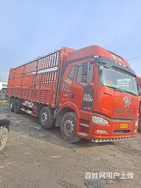 转让二手9.6米高栏载货车 420马力 前四后八 - 图片 3