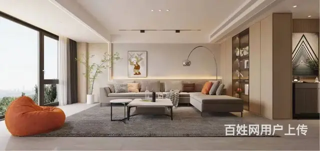 180㎡自然简约--橘子汽水味的房子 - 图片 1
