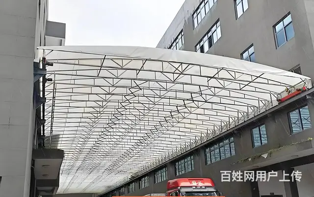 电动推拉雨棚工厂遮阳遮雨蓬通道电动雨棚厂家移动雨蓬 - 图片 3