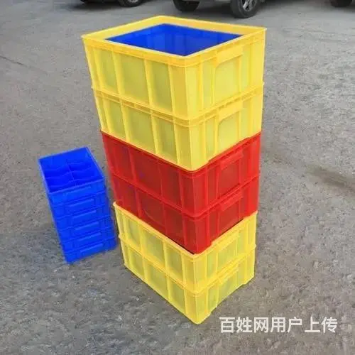 塑料保温箱快递塑料筐鸡蛋筐周转箱收纳塑料箱斜插箱 - 图片 5