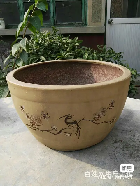 老紫砂花盆 - 图片 1