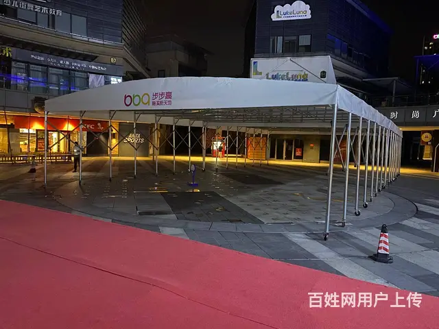 长沙物流棚推拉棚雨棚遮阳棚夜宵烧烤棚 - 图片 1