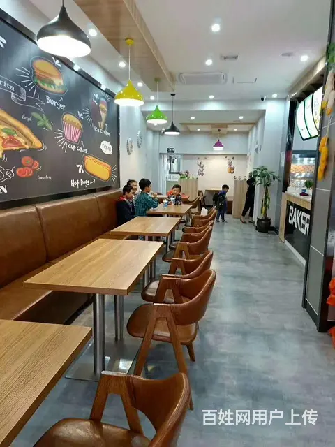 奶茶店桌椅，餐厅卡座，吧台桌椅，快餐桌椅厂家 - 图片 9