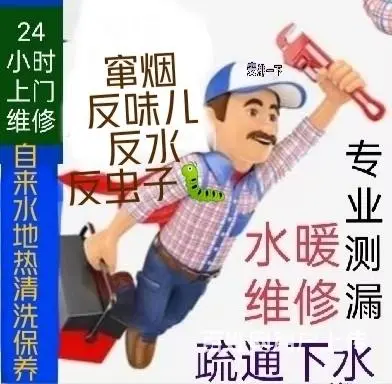 窜烟反味儿漏水定位堵塞 - 图片