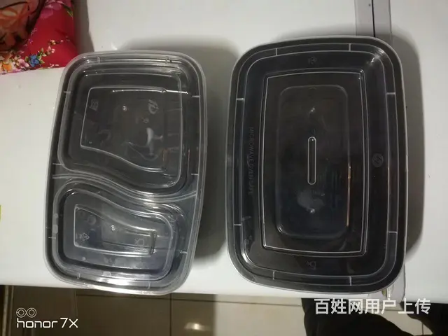 全新美式打包餐盒，水吧700ml带盖杯 - 图片 1