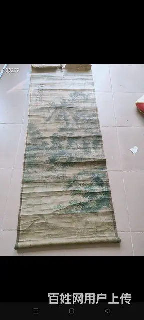 下乡淘得明代画家【杜董】作品，画工漂亮，自然老化， - 图片 1
