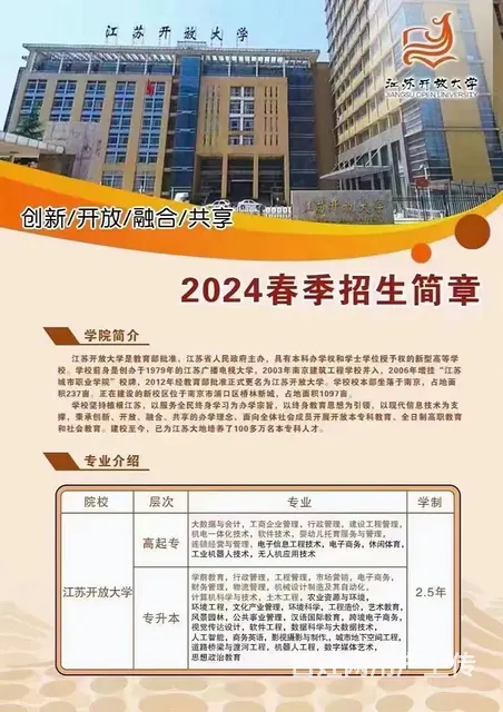 春季江苏开放大学报名 后一周倒计时 - 图片