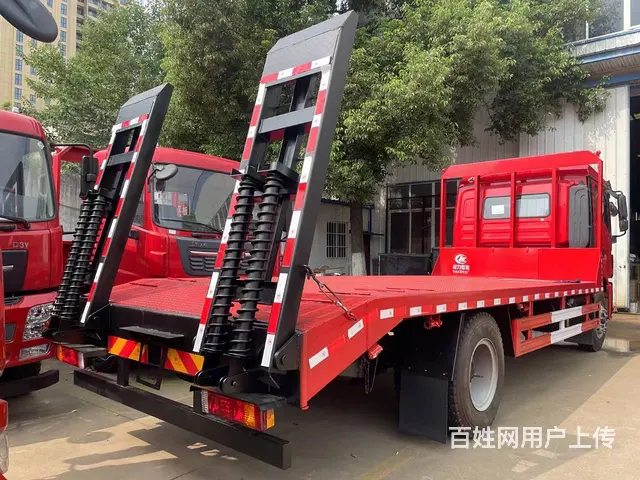 陕汽德龙单桥6米5挖机拖车 150挖机拖板车 - 图片 2
