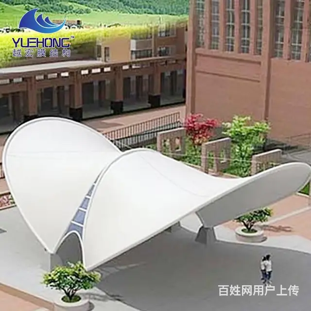 膜结构遮阳棚,景区膜结构遮阳棚雨棚定制,越宏优惠 - 图片 7