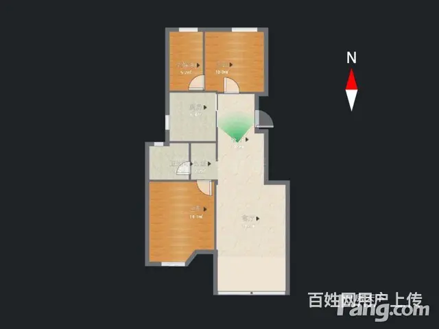 绿地世纪城一期3室小高层中间楼层全屋实木定制 超赞 - 图片 4