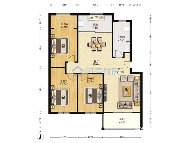 去外地发展急售，经典户型，居住成本低 - 图片 2
