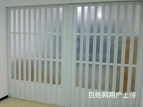 苏州伸缩PVC折叠门，推拉折叠门，滑动PVC拉门 - 图片 3