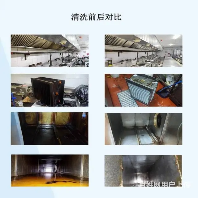 昆山张浦镇酒店餐厅厨房油烟机清洗 商场油烟管道清洗 - 图片 2