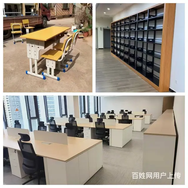 云飞椭圆会议桌长条桌洽谈会议室桌可定制实木皮油漆桌 - 图片 6