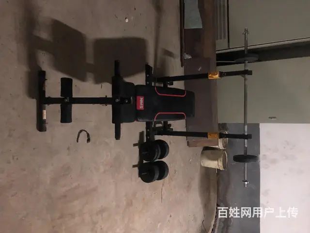 杠铃杆，哑铃片，多功能双杠，折叠凳 - 图片 7