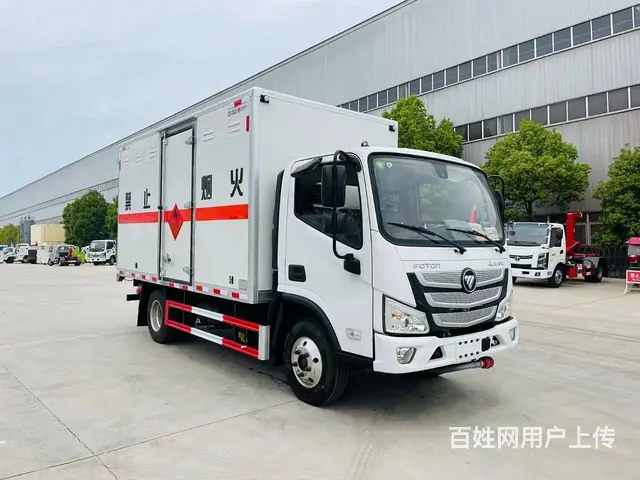 福田欧马可蓝牌易燃气体厢式运输车   126马力 - 图片 3