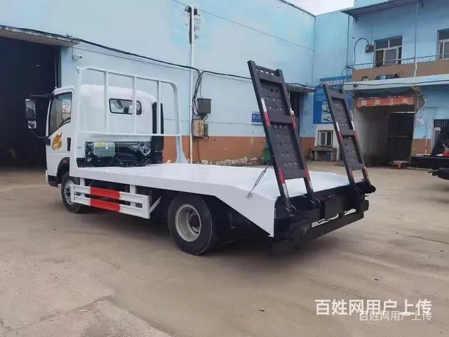 重汽豪曼单桥挖机平板车 拖板车 价格便宜 - 图片 7