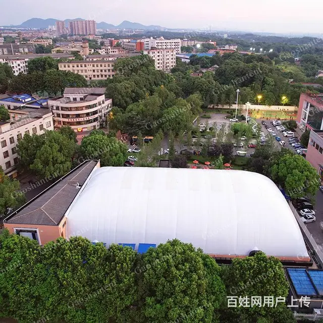 双层充气体育馆 气膜室内恒温游泳馆 膜结构建筑定制 - 图片 2