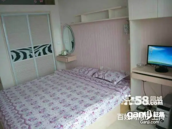 浪漫无极空调房只需一百大床能睡三人wifi电脑日租房钟点 - 图片 3