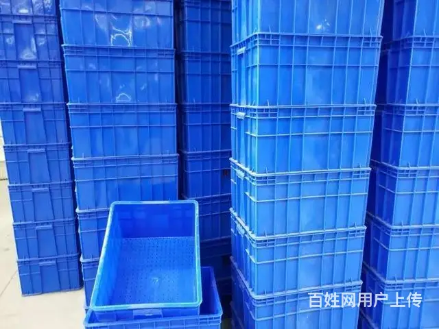 塑料冷藏箱塑料折叠箱双色颠倒箱斜插箱周转塑料箱水箱 - 图片 3