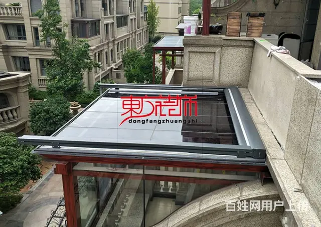 淄博伸缩遮阳棚折叠天幕蓬电动遮阳蓬遮雨棚户外遮阳棚 - 图片 10