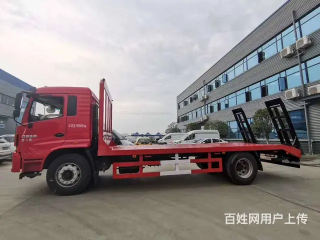 阿拉尔上汽红岩黄牌单桥平板运输车板长5.8米 - 图片 3