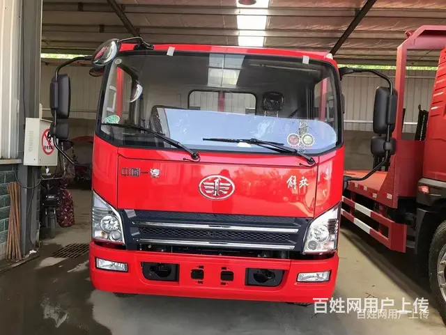 商洛国六解放虎V平板拖车135挖掘机平板运输车程力平板厂家直 - 图片 1